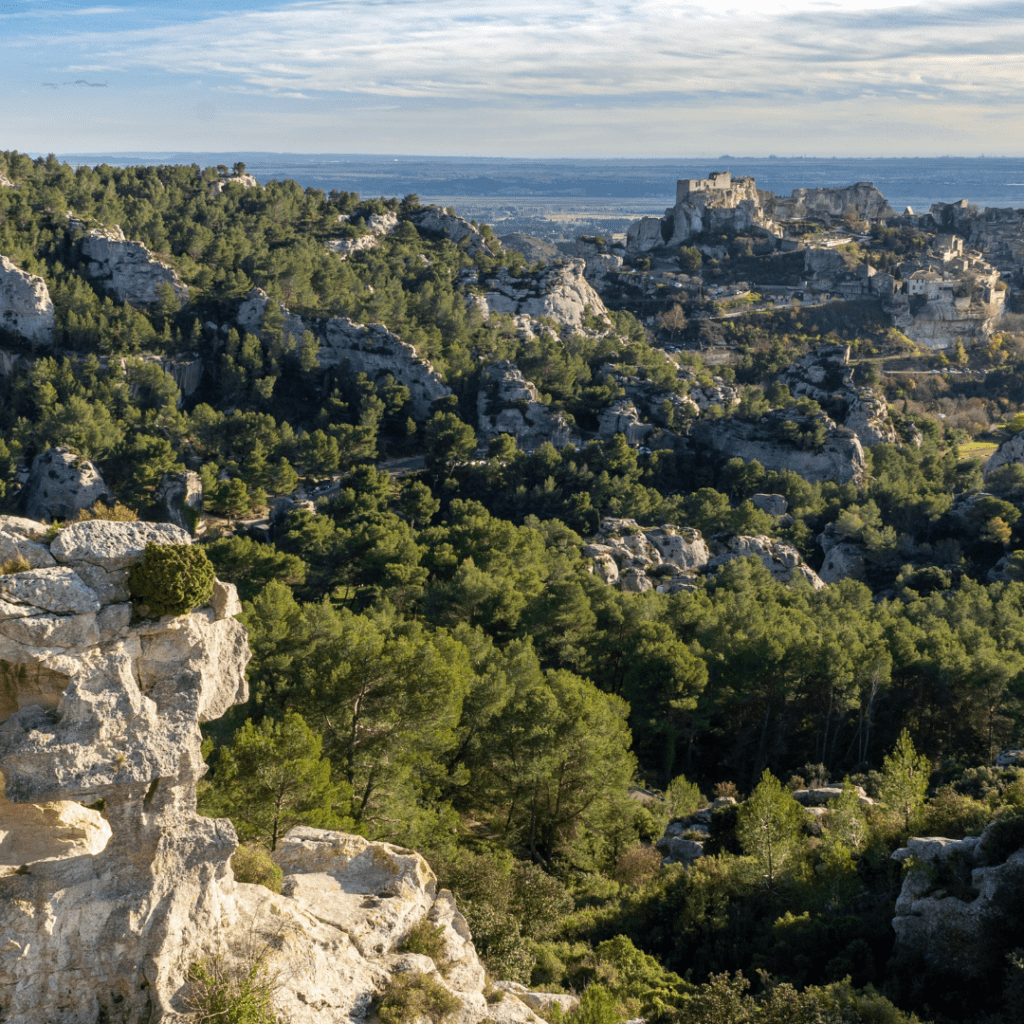 Les Alpilles vue sur Les Baux de Provence