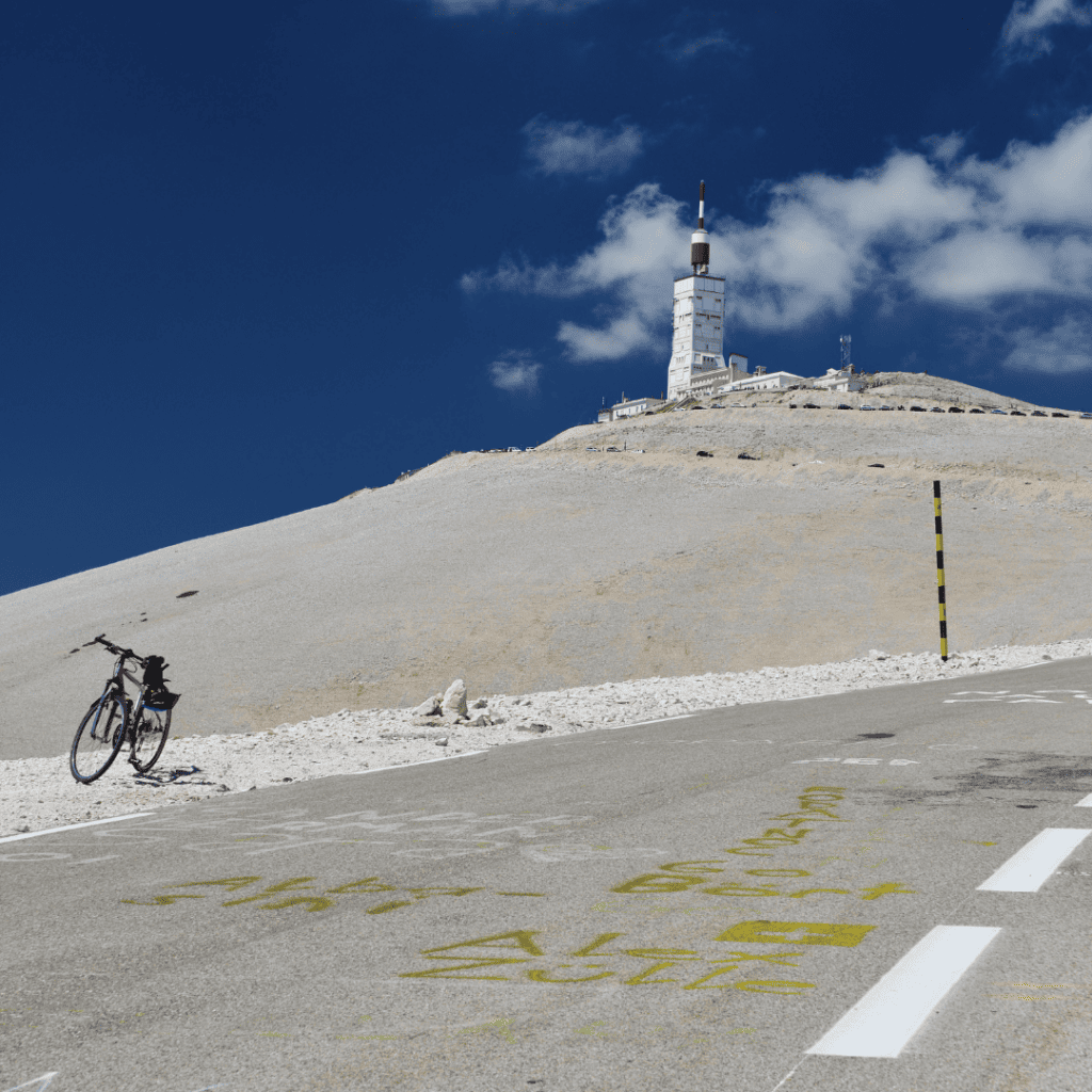 Activité vélo au Mont Ventoux